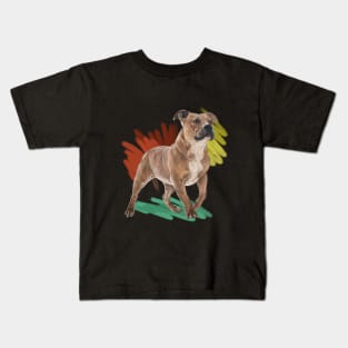 The Staffordshire Bull Terrier Kids T-Shirt